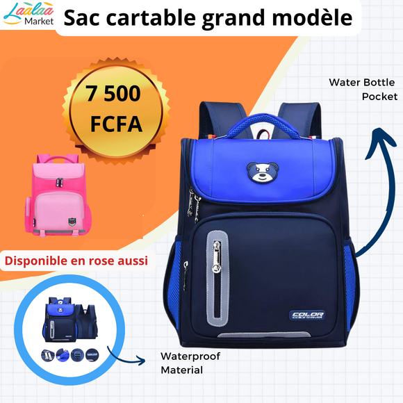 Cartable Garçon Primaire, Multi-Poches Scolaire Sac Avec Sesign Réfléchissant, Étanche Sacs Décole Pour Enfants, Sac À Dos Denfants Décole Idéal Pour Des Étudiants D'école De La Classe 2-6